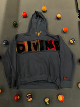 Load image into Gallery viewer, WHITE &amp; BLUE PATCH HOODIE
